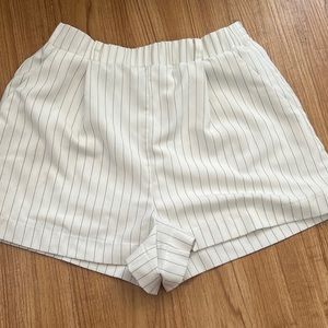 White striped shorts